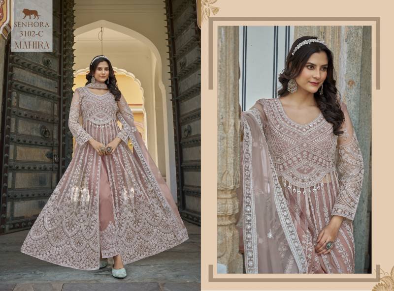 Senhora Mahira Butterfly Net Work Indo Western Collection Wholesale 5 Stylish Senhora Mahira Butterfly Net Work Indo Western Collection Wholesale 2026