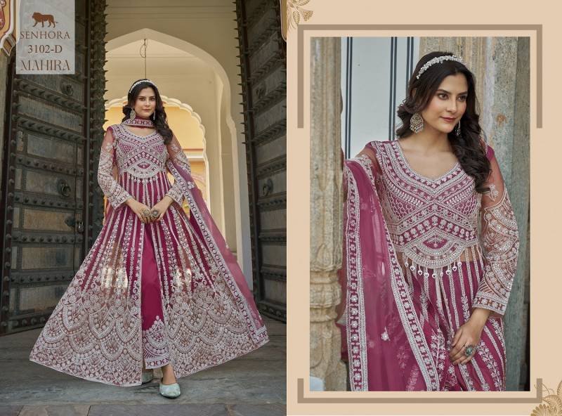 Senhora Mahira Butterfly Net Work Indo Western Collection Wholesale 7 Stylish Senhora Mahira Butterfly Net Work Indo Western Collection Wholesale 2026
