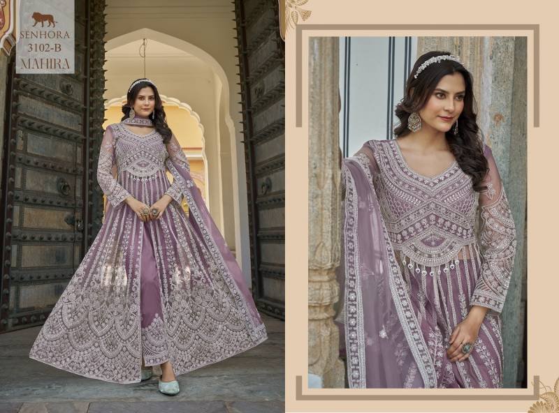 Senhora Mahira Butterfly Net Work Indo Western Collection Wholesale 6 Stylish Senhora Mahira Butterfly Net Work Indo Western Collection Wholesale 2026