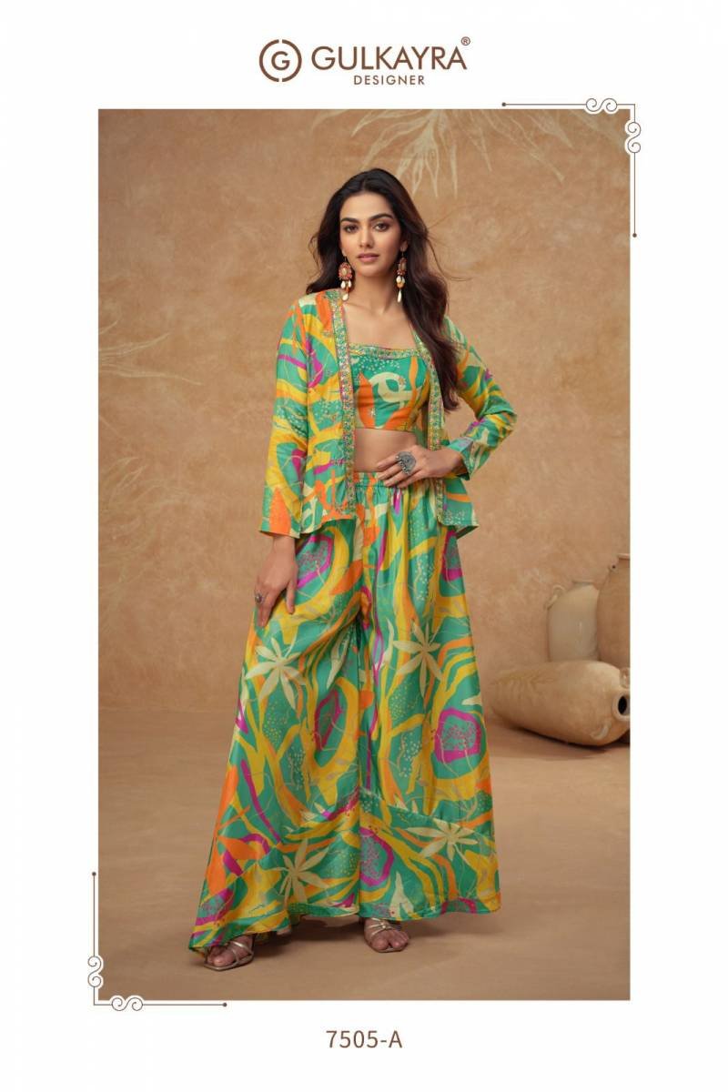Gulkayra Kiera Designer Chinon Printed Indo Western Collection Wholesale 7 Beautiful Gulkayra Kiera Designer Chinon Printed Indo Western Collection Wholesale 2026