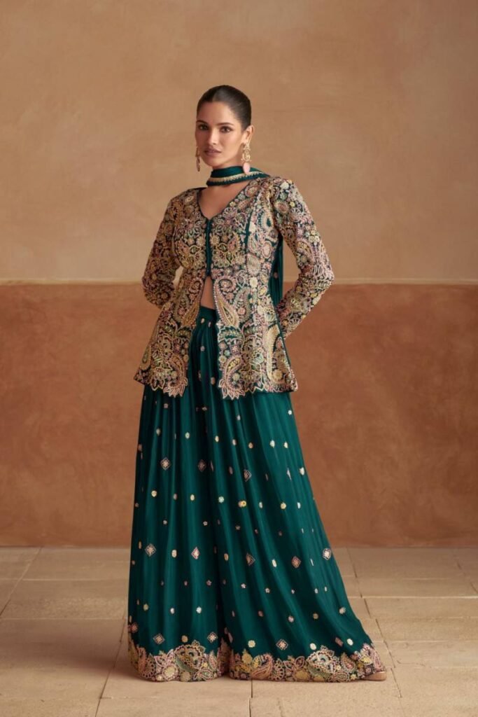 Launching Gulkayra Raima Designer Chinon Embroidered Indo Western Collection Wholesale 2026