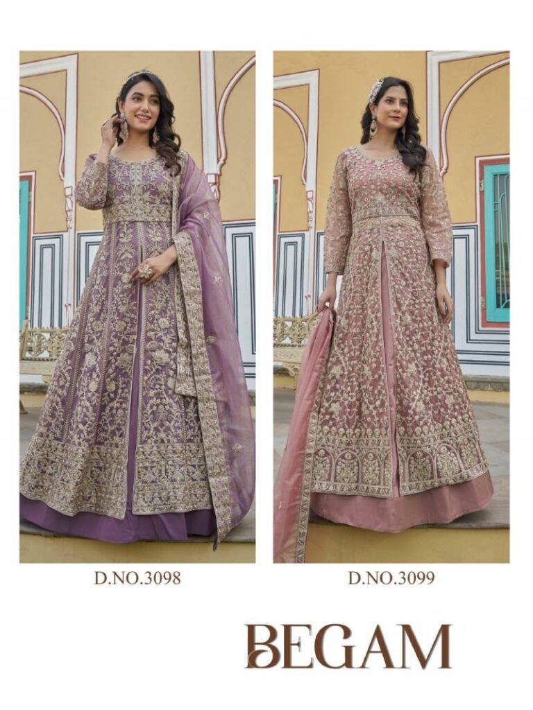 Launching Senhora Begam Butterfly Net Work Fancy Indo Western Collection Wholesale 2026