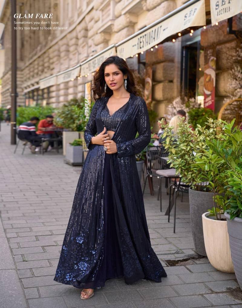 Sayuri Rubal Georgette Embroidered Indo Western Party Wear Collection Wholesale 9 Beautiful Sayuri Rubal Georgette Embroidered Indo Western Party Wear Collection Wholesale 2026