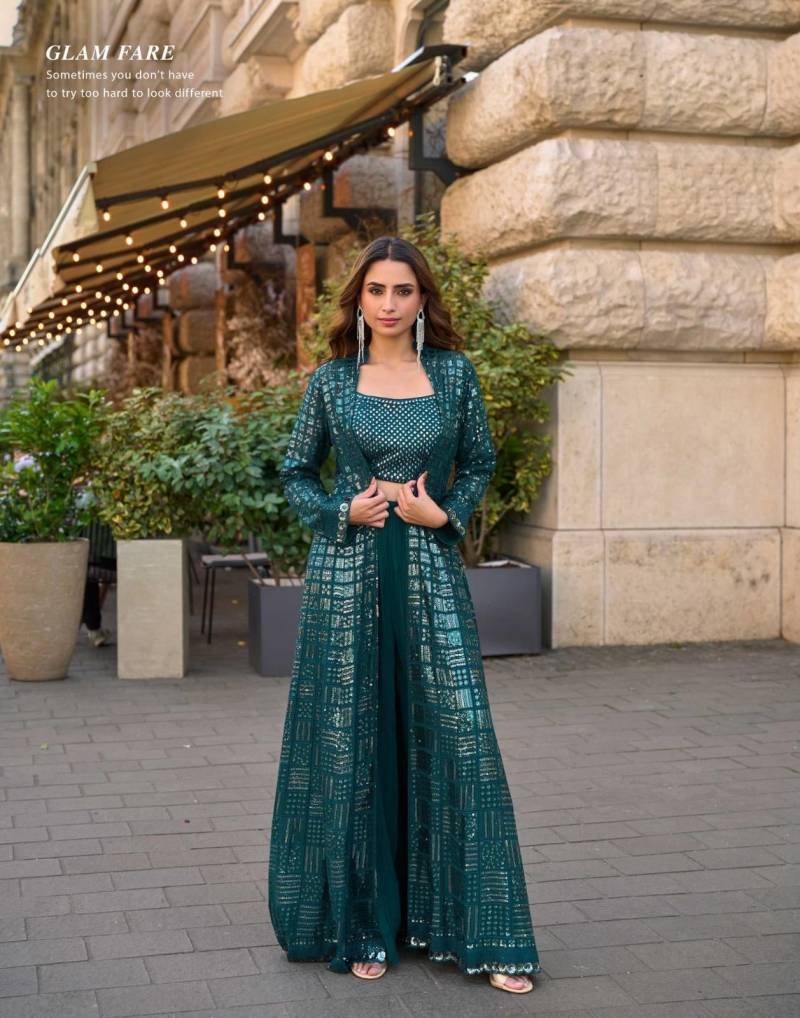 Sayuri Rubal Georgette Embroidered Indo Western Party Wear Collection Wholesale 15 Beautiful Sayuri Rubal Georgette Embroidered Indo Western Party Wear Collection Wholesale 2026