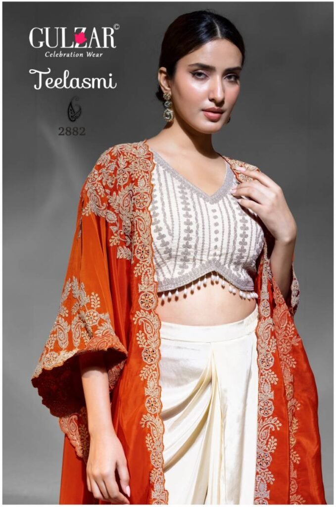 Launching Gulzar Teelasmi Premium Crepe Embroidered Indo Westerns Wholesale 2026