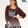 Stylish Blue Hills Kiara Vol 18 Rayon Wrinkle Embroidery Work Top Collection Wholesale 2026