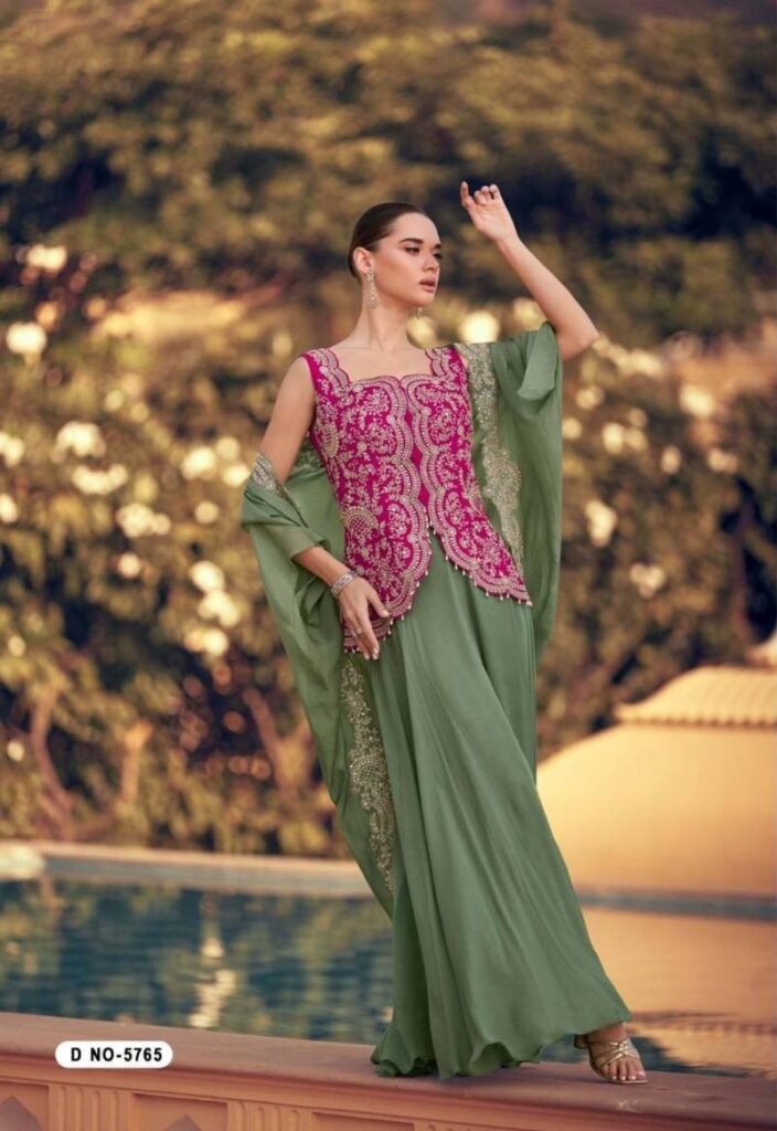 Latest Panihari 5765 To 67 Premium Real Chinon Silk Designer Indo Western Collection Wholesale 2026