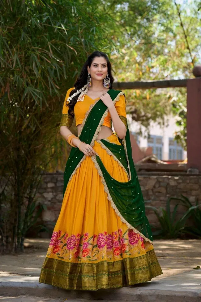 Lekha Yf 1518 Cotton Silk Embroidery Worked Premium Lehenga Choli Collection Wholesale 5 Beautiful Lekha Yf 1518 Cotton Silk Embroidery Worked Premium Lehenga Choli Collection Wholesale 2026