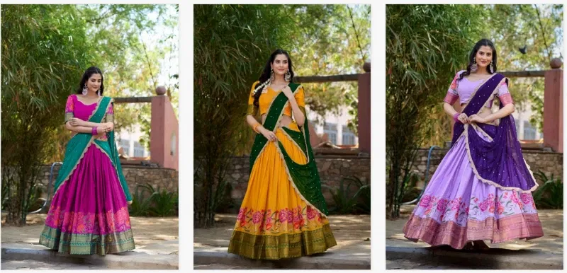 Lekha Yf 1518 Cotton Silk Embroidery Worked Premium Lehenga Choli Collection Wholesale 8 Beautiful Lekha Yf 1518 Cotton Silk Embroidery Worked Premium Lehenga Choli Collection Wholesale 2026