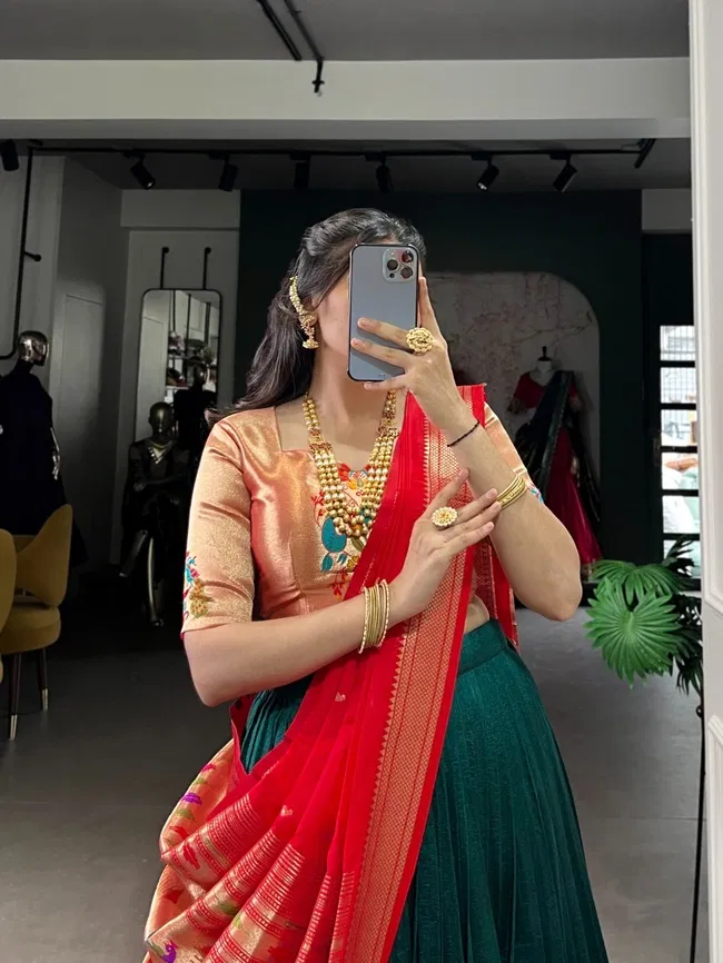 Lekha Yf 2007 Vichitra Silk Zari Weaving Plain Lehenga Choli Collection Wholesale 6 Beautiful Lekha Yf 2007 Vichitra Silk Zari Weaving Plain Lehenga Choli Collection Wholesale 2026