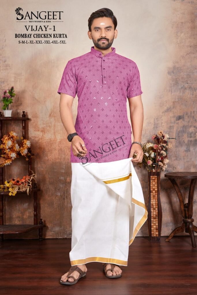 Latest Sangeet Vijay Vol 1 Rayon Chicken Sifli Sequence Work Kurta Collection Wholesale 2026
