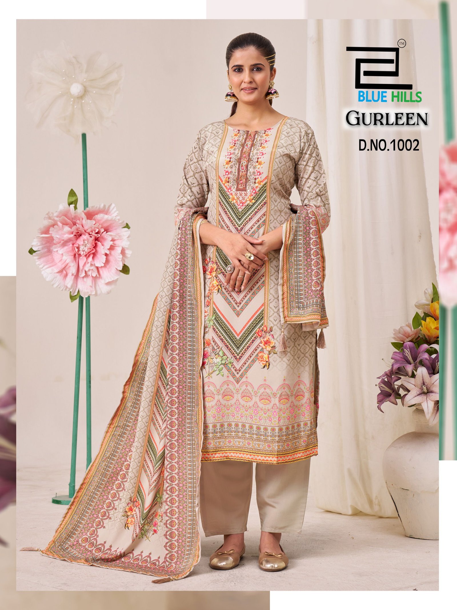 Blue Hills Gurleen Muslin Digital Printed Kurti Bottom With Dupatta Wholesale 7 Launching Blue Hills Gurleen Muslin Digital Printed Kurti Bottom With Dupatta Wholesale 2026