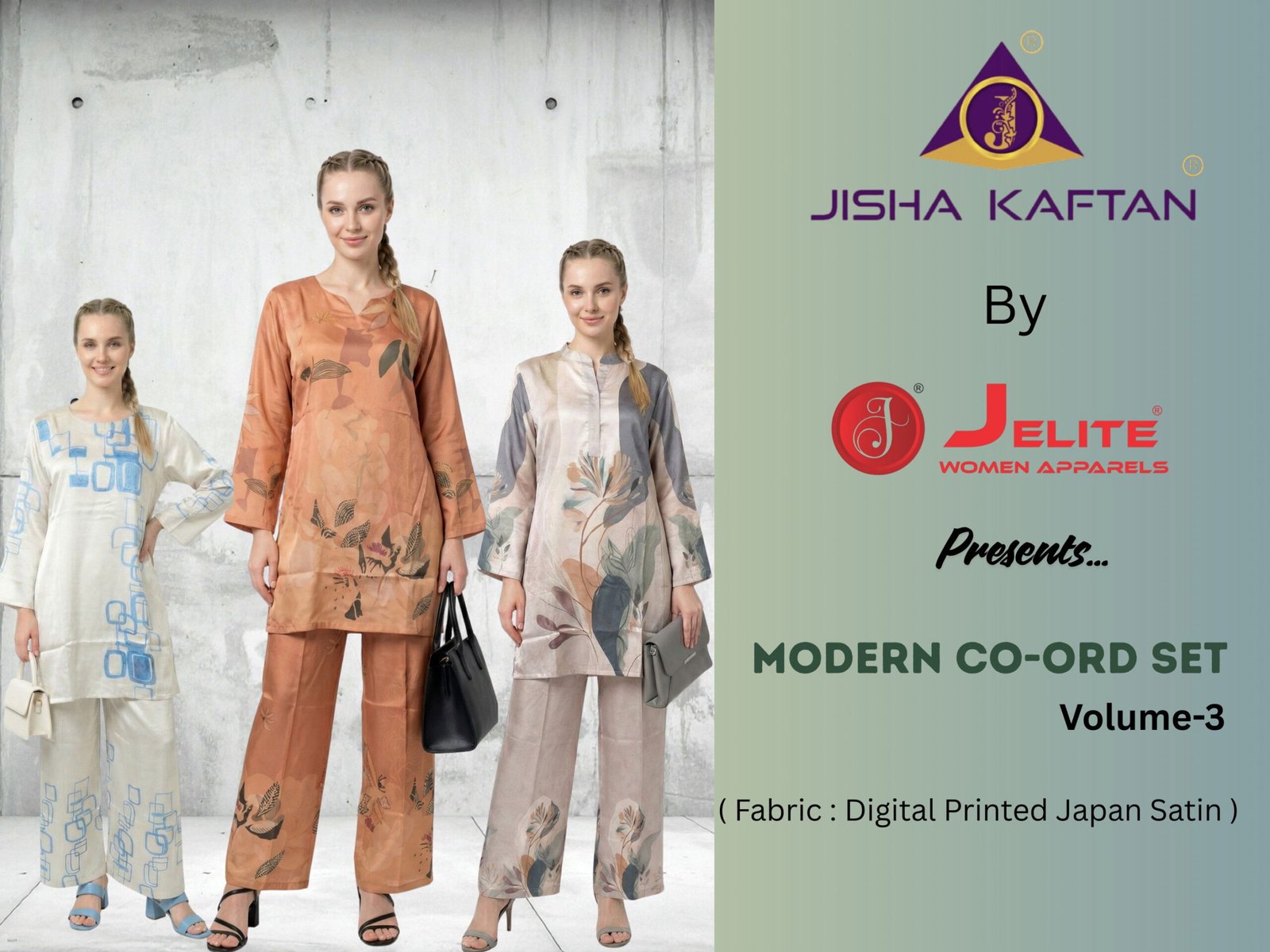 Jisha Kaftan Modern Co Ord Set Vol 3 Japan Satin Fancy Co Ord Set Wholesale 10 Buy Jisha Kaftan Modern Co Ord Set Vol 3 Japan Satin Fancy Co Ord Set Wholesale 2026