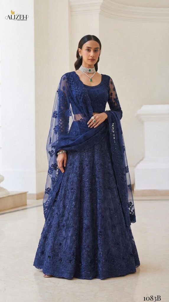 Stylish Alizeh Bridal Heritage Colours 1083 Butterfly Net Designer Lehenga Choli Wholesale 2026