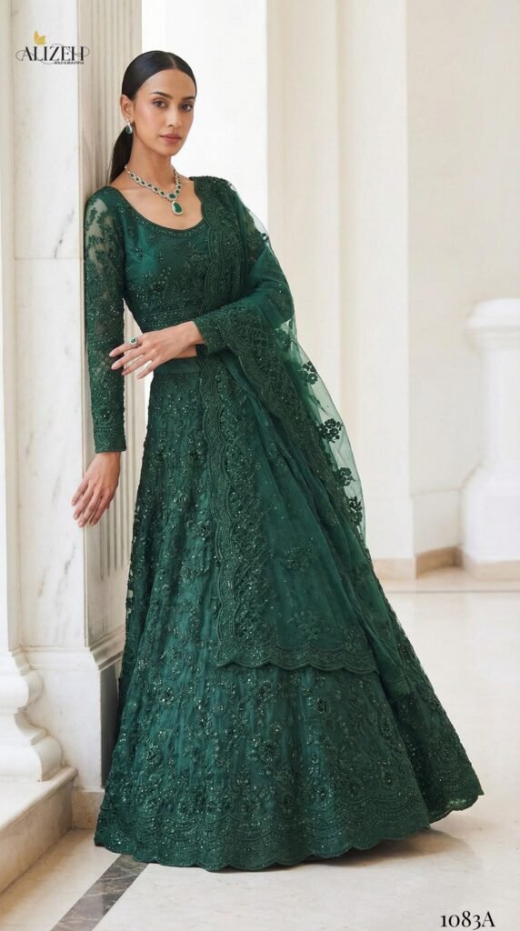 Stylish Alizeh Bridal Heritage Colours 1083 Butterfly Net Designer Lehenga Choli Wholesale 2026