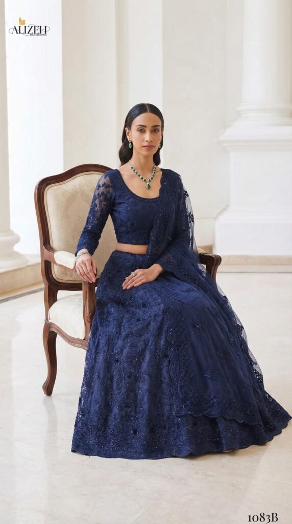 Stylish Alizeh Bridal Heritage Colours 1083 Butterfly Net Designer Lehenga Choli Wholesale 2026