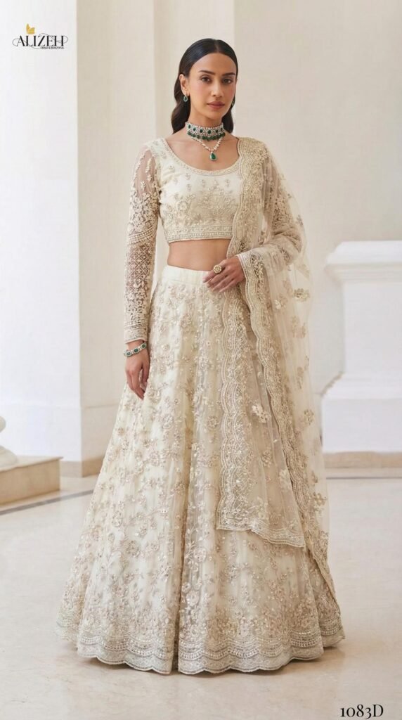 Stylish Alizeh Bridal Heritage Colours 1083 Butterfly Net Designer Lehenga Choli Wholesale 2026