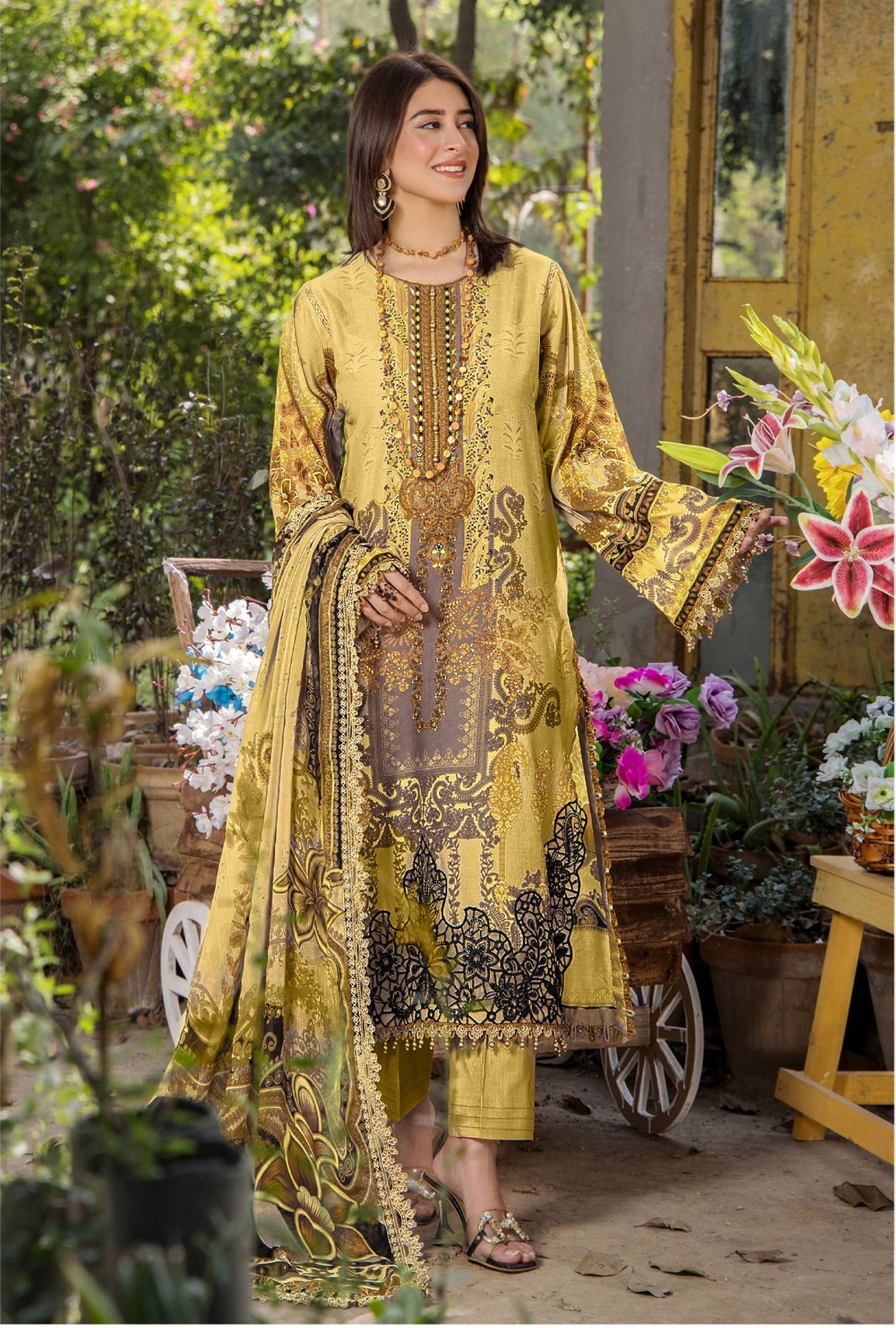 Alzohaib Aamina Vol 2 Chiffon Dupatta Cotton Pakistani Salwar Kameez Wholesale