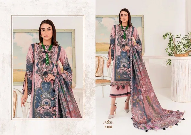 Majesty Cotton Quine Chiffon Dupatta Pakistani Suit Collection Wholesale 5 Majesty Cotton Quine Chiffon Dupatta Pakistani Suit Collection Wholesale