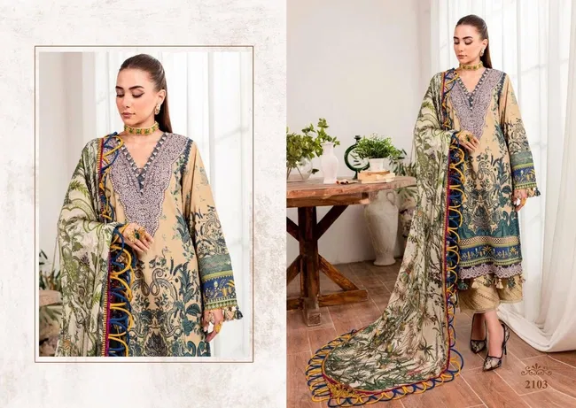 Majesty Cotton Quine Chiffon Dupatta Pakistani Suit Collection Wholesale 7 Majesty Cotton Quine Chiffon Dupatta Pakistani Suit Collection Wholesale