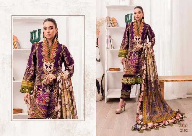 Majesty Cotton Quine Chiffon Dupatta Pakistani Suit Collection Wholesale 10 Majesty Cotton Quine Chiffon Dupatta Pakistani Suit Collection Wholesale