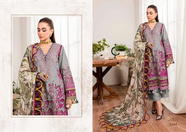 Majesty Cotton Quine Chiffon Dupatta Pakistani Suit Collection Wholesale 11 Majesty Cotton Quine Chiffon Dupatta Pakistani Suit Collection Wholesale