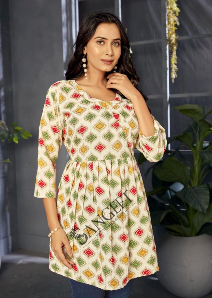 Latest Sangeet Rangoli Vol 1 Rayon Printed Stylish Ladies Top Collection Wholesale 2026
