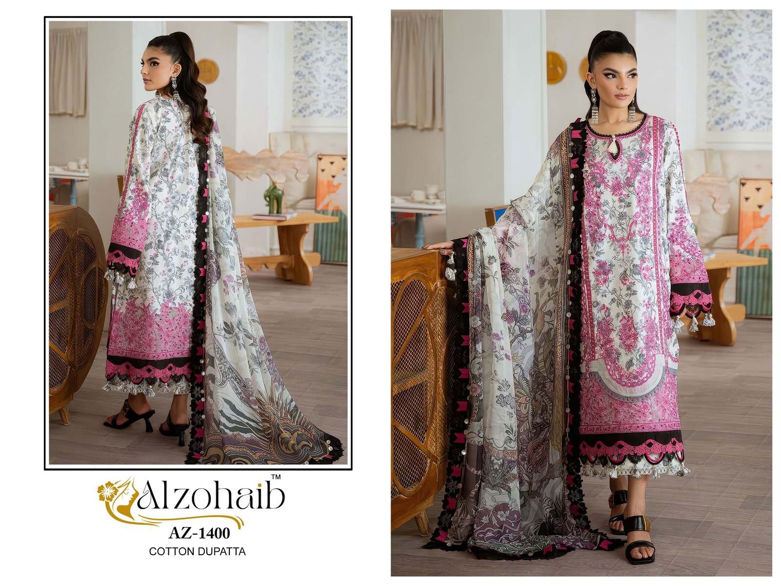 Alzohaib Riwayat Vol 2 Chiffon Dupatta Cotton Pakistani Salwar Kameez Wholesale 4 Alzohaib Riwayat Vol 2 Chiffon Dupatta Cotton Pakistani Salwar Kameez Wholesale
