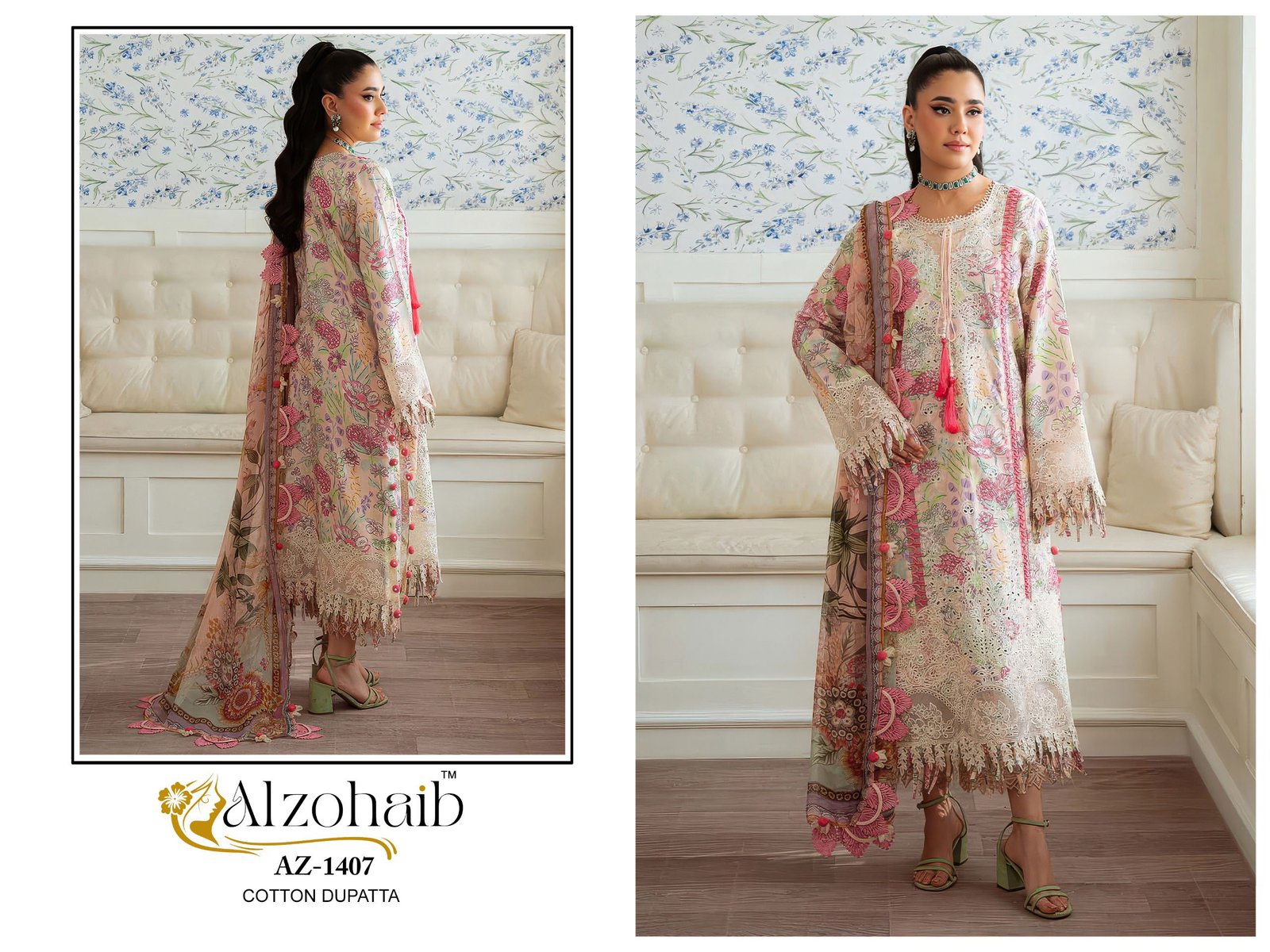 Alzohaib Riwayat Vol 2 Chiffon Dupatta Cotton Pakistani Salwar Kameez Wholesale 7 Alzohaib Riwayat Vol 2 Chiffon Dupatta Cotton Pakistani Salwar Kameez Wholesale