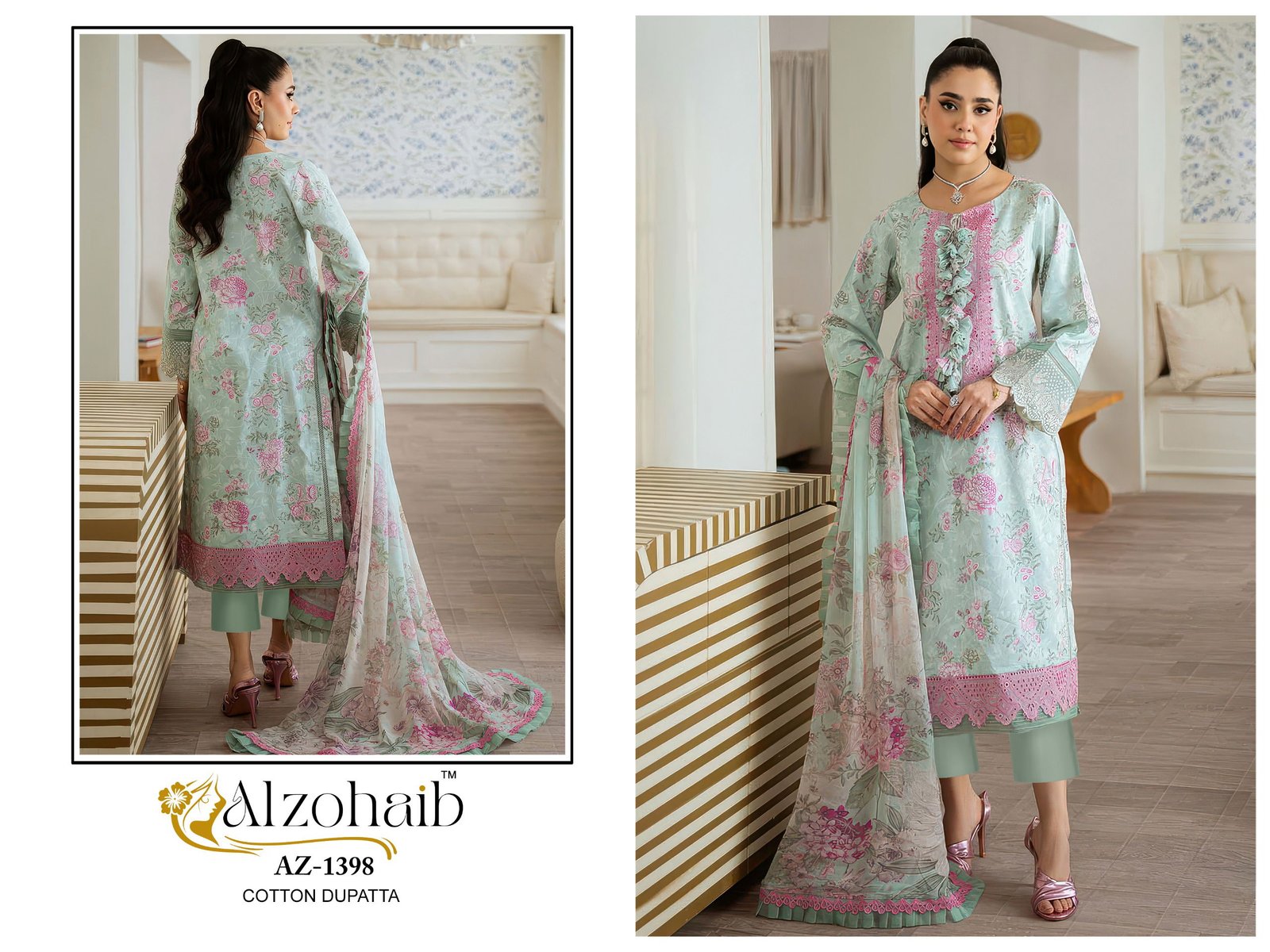 Alzohaib Riwayat Vol 2 Chiffon Dupatta Cotton Pakistani Salwar Kameez Wholesale 8 Alzohaib Riwayat Vol 2 Chiffon Dupatta Cotton Pakistani Salwar Kameez Wholesale