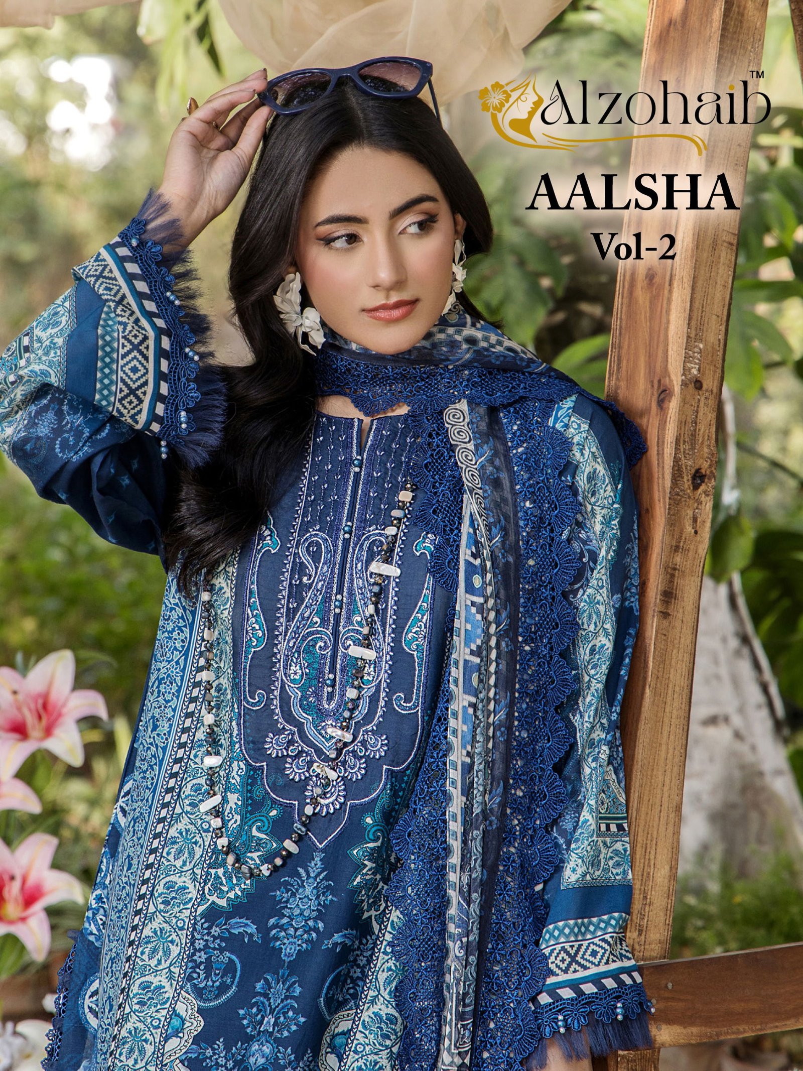 Latest Alzohaib Aalsha Vol 2 Cotton Dupatta Cotton Pakistani Salwar Kameez Wholesale 2026
