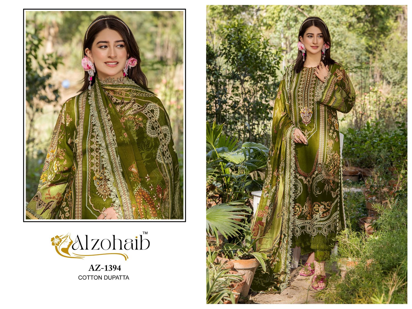 Alzohaib Aalsha Vol 2 Chiffon Dupatta Cotton Pakistani Salwar Kameez Wholesale 4 Beautiful Alzohaib Aalsha Vol 2 Chiffon Dupatta Cotton Pakistani Salwar Kameez Wholesale 2026