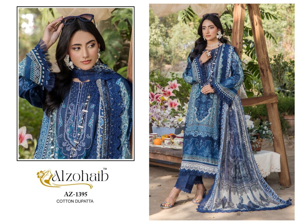 Beautiful Alzohaib Aalsha Vol 2 Chiffon Dupatta Cotton Pakistani Salwar Kameez Wholesale 2026