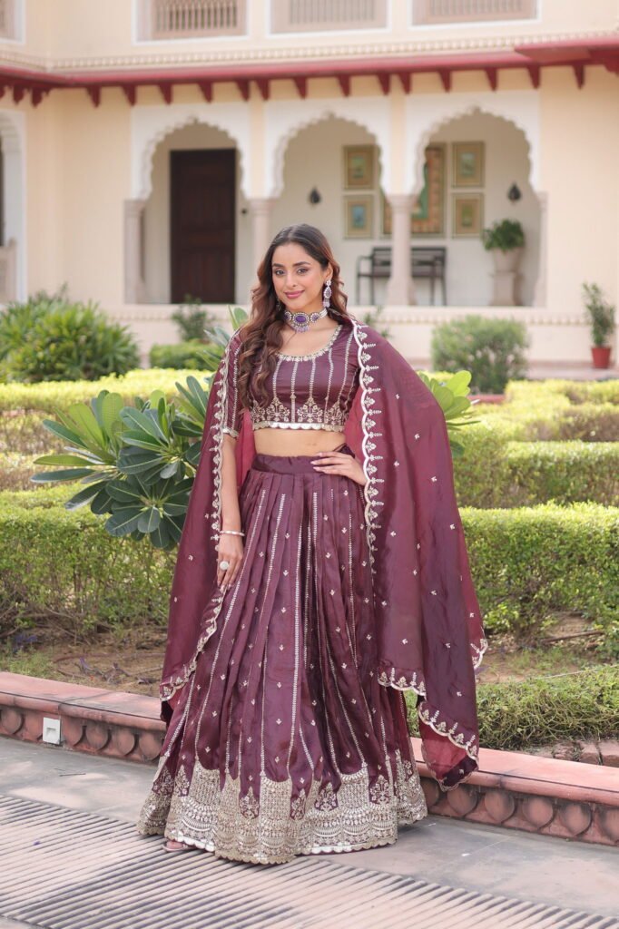 Beautiful Lekha KA 5056 Gold Crush Sequins & Embroidery Lehenga Choli Wholesale 2026 2 Beautiful Lekha KA 5056 Gold Crush Sequins & Embroidery Lehenga Choli Wholesale 2026