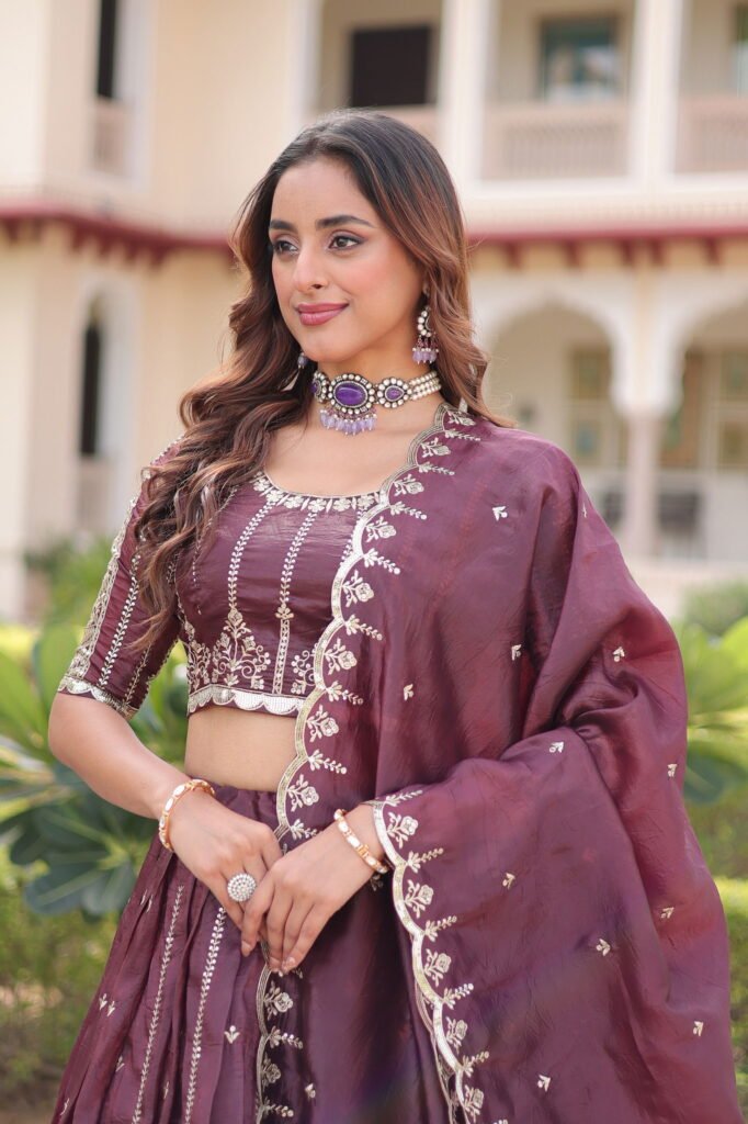 Beautiful Lekha KA 5056 Gold Crush Sequins & Embroidery Lehenga Choli Wholesale 2026 3 Beautiful Lekha KA 5056 Gold Crush Sequins & Embroidery Lehenga Choli Wholesale 2026