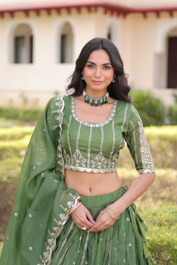 Beautiful Lekha KA 5056 Gold Crush Sequins & Embroidery Lehenga Choli Wholesale 2026 8 Beautiful Lekha KA 5056 Gold Crush Sequins & Embroidery Lehenga Choli Wholesale 2026