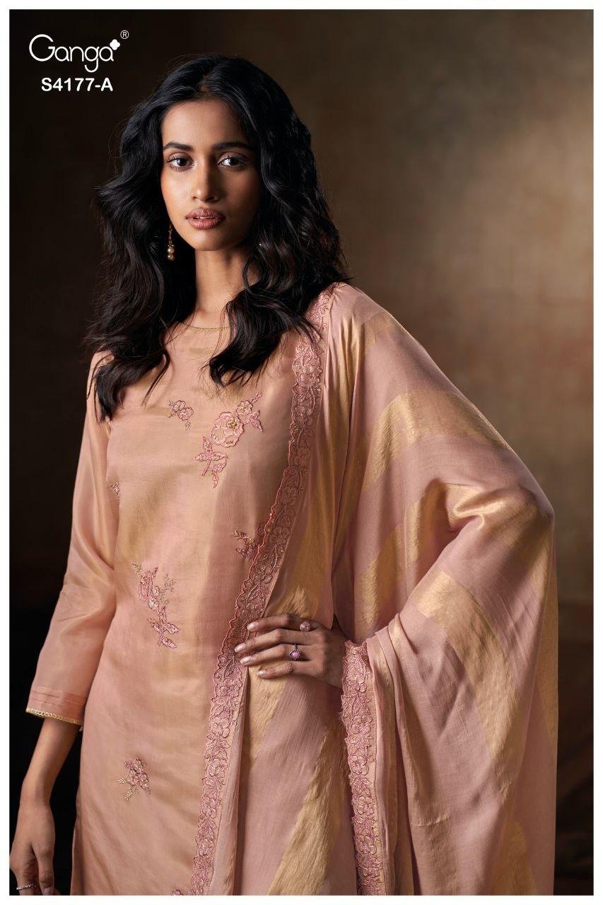 Ganga Geesha 4177 Bmeberg Silk Embroidery Work Salwar Kameez Wholesale 6 Beautiful Ganga Geesha 4177 Bmeberg Silk Embroidery Work Salwar Kameez Wholesale 2026
