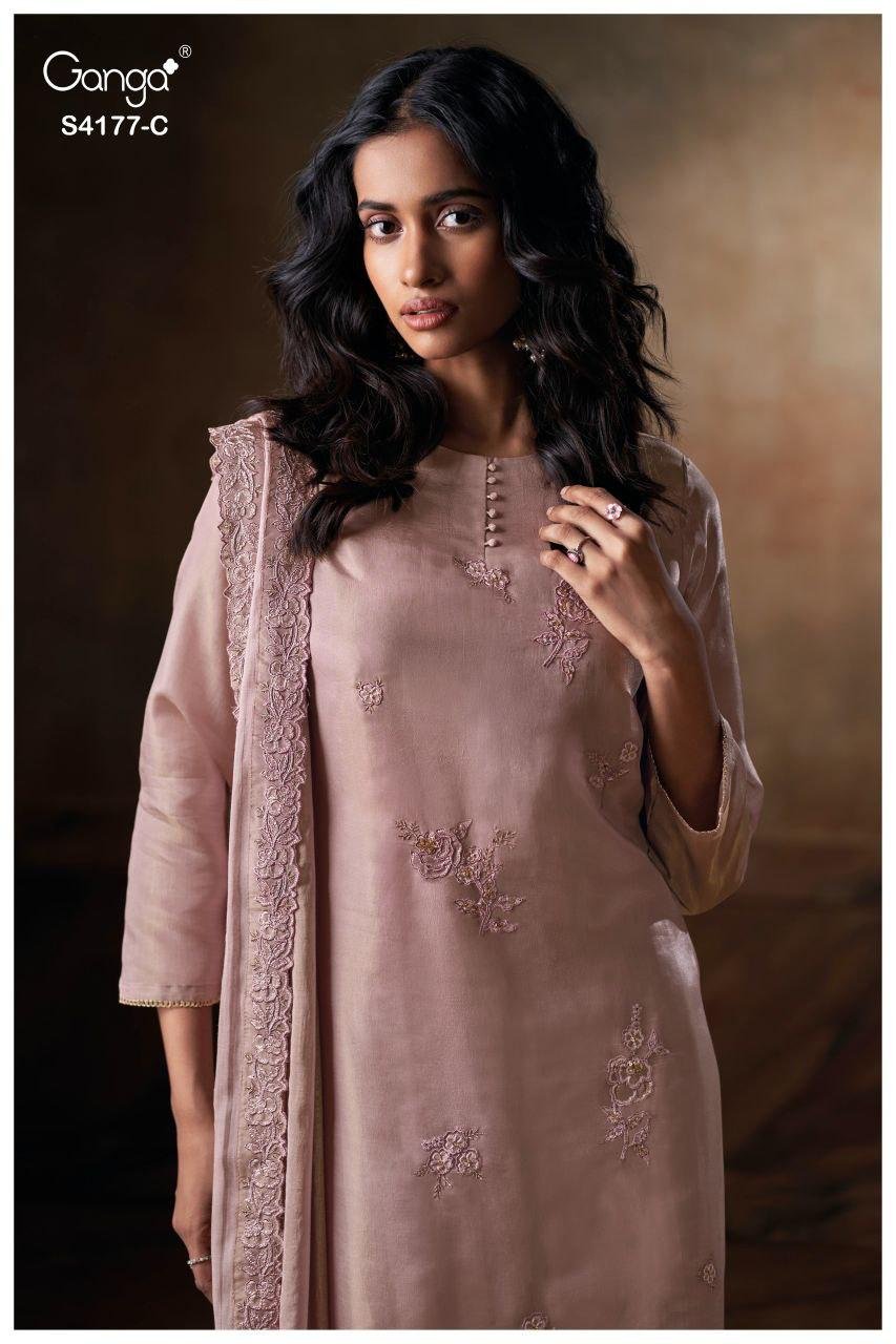 Ganga Geesha 4177 Bmeberg Silk Embroidery Work Salwar Kameez Wholesale 7 Beautiful Ganga Geesha 4177 Bmeberg Silk Embroidery Work Salwar Kameez Wholesale 2026