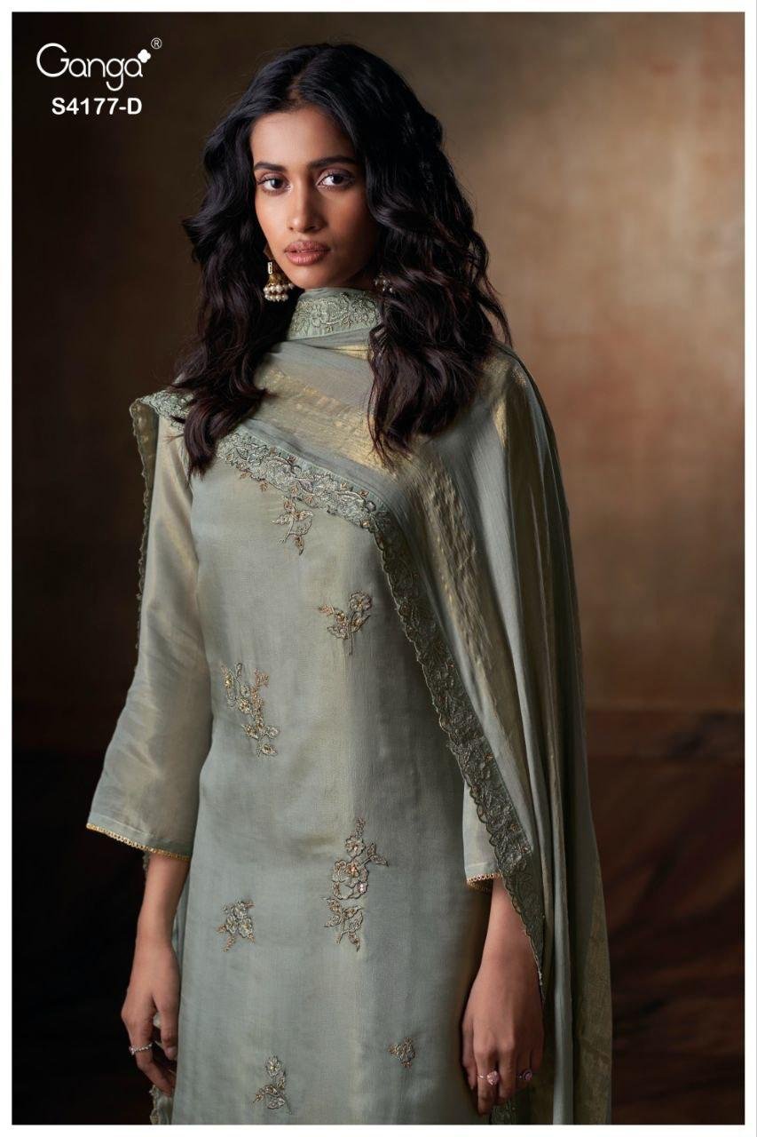 Ganga Geesha 4177 Bmeberg Silk Embroidery Work Salwar Kameez Wholesale 9 Beautiful Ganga Geesha 4177 Bmeberg Silk Embroidery Work Salwar Kameez Wholesale 2026