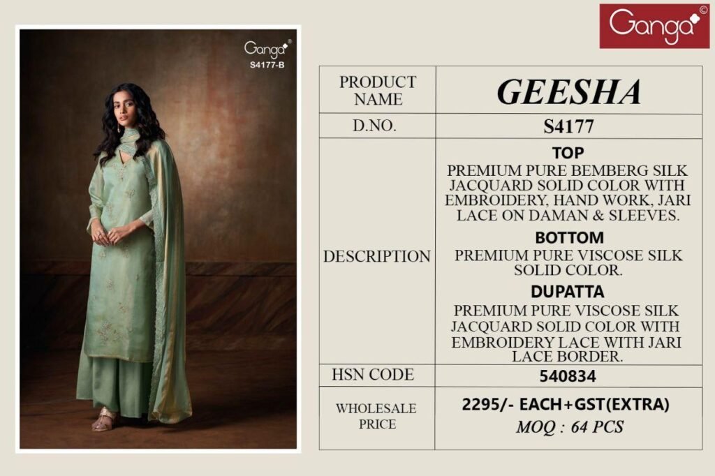 Beautiful Ganga Geesha 4177 Bmeberg Silk Embroidery Work Salwar Kameez Wholesale 2026 10 Beautiful Ganga Geesha 4177 Bmeberg Silk Embroidery Work Salwar Kameez Wholesale 2026