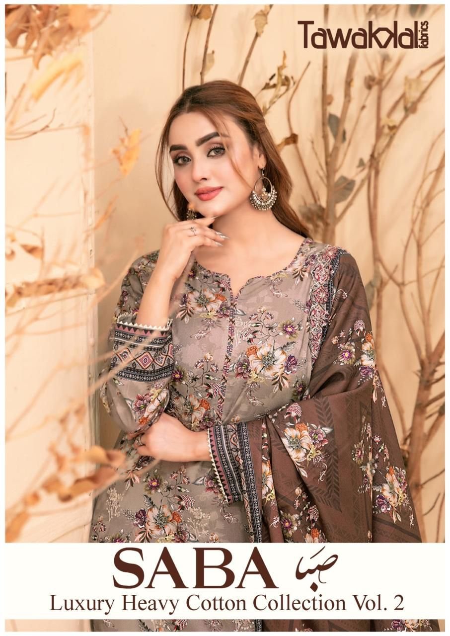 Launching Tawakkal Saba Vol 2 Cotton Karachi Dress Material Collection Wholesale 2026