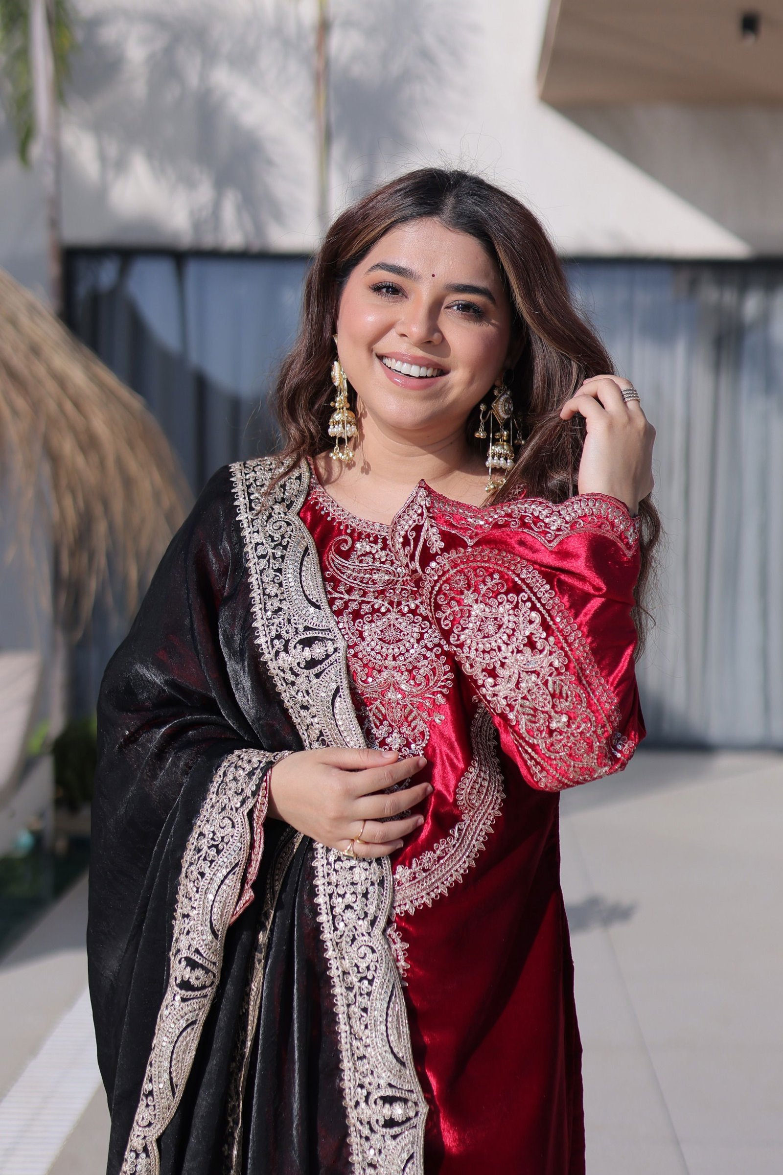 Lekha KA 1221 Ice Velvet Zari Embroidery Top Bottom With Dupatta Wholesale 5 Buy Lekha KA 1221 Ice Velvet Zari Embroidery Top Bottom With Dupatta Wholesale 2026