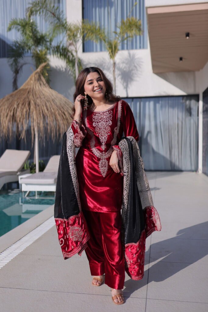 Buy Lekha KA 1221 Ice Velvet Zari Embroidery Top Bottom With Dupatta Wholesale 2026