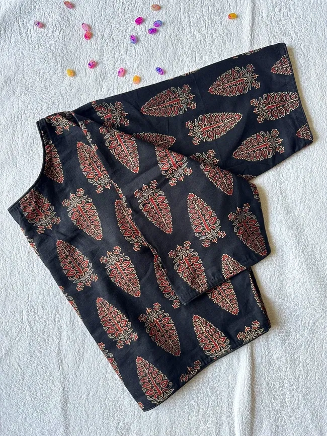 Ruh 6060 Pure Ajrakh HandBlock Cotton Blouse Wholesale 10 Stylish Ruh 6060 Pure Ajrakh HandBlock Cotton Blouse Wholesale 2026