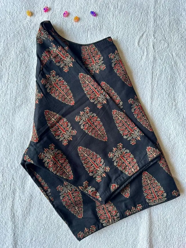 Ruh 6060 Pure Ajrakh HandBlock Cotton Blouse Wholesale 14 Stylish Ruh 6060 Pure Ajrakh HandBlock Cotton Blouse Wholesale 2026