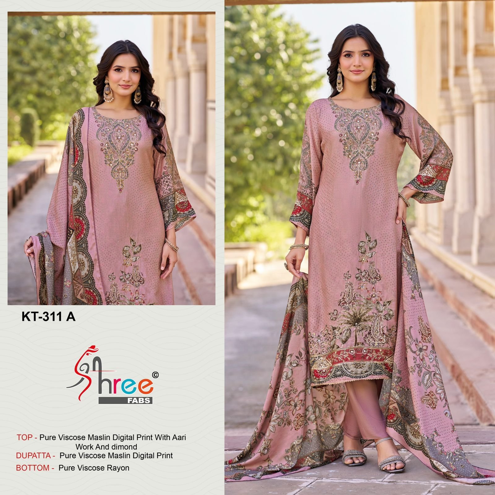 Shree Kt 311 Viscose Maslin Digital Print With Work Salwar Kameez Wholesale 7 Buy Shree Kt 311 Viscose Maslin Digital Print With Work Salwar Kameez Wholesale 2026