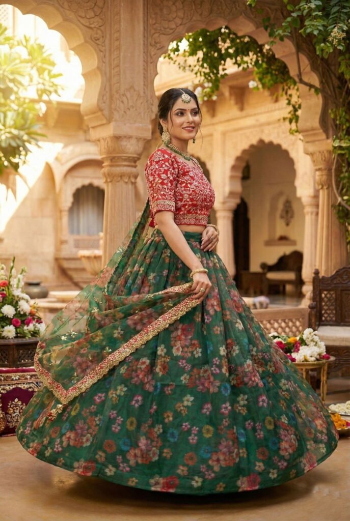 Launching Senhora Gulab 7103 To 7106 Orgenza Embroidered Designer Lehenga Choli Collection Wholesale 2026 2 Launching Senhora Gulab 7103 To 7106 Orgenza Embroidered Designer Lehenga Choli Collection Wholesale 2026