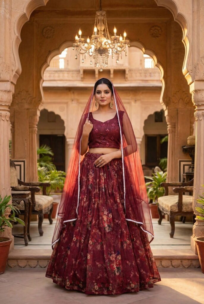 Launching Senhora Gulab 7103 To 7106 Orgenza Embroidered Designer Lehenga Choli Collection Wholesale 2026 4 Launching Senhora Gulab 7103 To 7106 Orgenza Embroidered Designer Lehenga Choli Collection Wholesale 2026