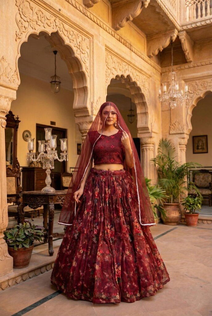 Launching Senhora Gulab 7103 To 7106 Orgenza Embroidered Designer Lehenga Choli Collection Wholesale 2026 5 Launching Senhora Gulab 7103 To 7106 Orgenza Embroidered Designer Lehenga Choli Collection Wholesale 2026