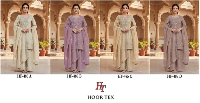 Hoor Tex HF 485 A To D Pakistani Salwar Suit Collection Wholesale 12 Launching Hoor Tex HF 485 A To D Pakistani Salwar Suit Collection Wholesale 2026